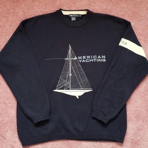 VTG Nautica Embroidered American Yachting Sweater